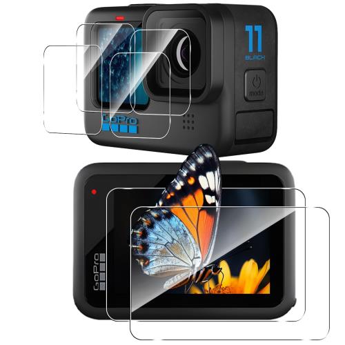 Seninhi 対応 gopro hero12 ガラスフィルム 3枚セット 高 品質 日本旭硝子素材製対応 Gopro Hero 12 / Hero 11 / Hero 10 / Hero 9 Bla