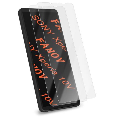 Xperia 10 V ガラスフィルム 旭硝子製 2枚セット 全面吸着 エクスペリア 10V 保護フィルム S0-52D SOG11 強化 ガラス 硬度9H 貼り付け簡単 液晶 キズ防止 指紋防止