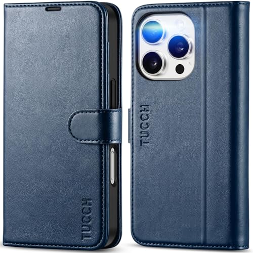 TUCCH i Phone 16 Pro 対応 ケース 手帳型 iphone16プロ手帳型ケース カードポケット付き [RFIDブロッキング] キックスタンド機能 全面保護 衝撃吸収 TPU素材 PU