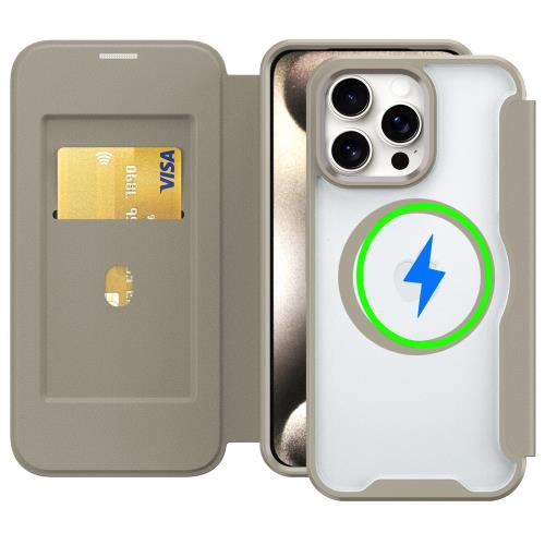 JCGOOD i Phone 16 Pro Max ケース 手帳型 Mag Safe対応 いphone 16 Pro Max ケース 手帳 マグセーフ ワイヤレス充電 対応 カード収納 カード入れ マ