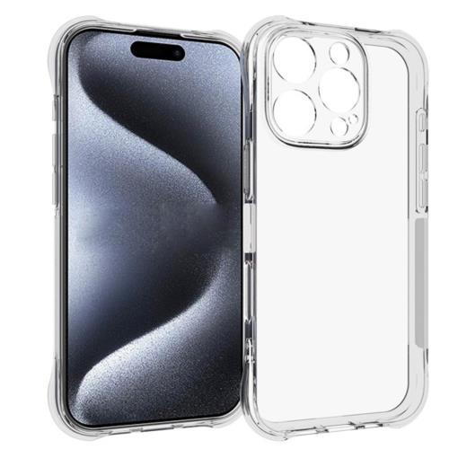 i Phone 16 Pro 用 ケース アイフォン 16 プロ 対応 カバー ソフト クリア TPU いphone 16 pro 適用 ハンバー ストラップホール 透明 衝撃吸収ポケット内蔵 耐衝撃
