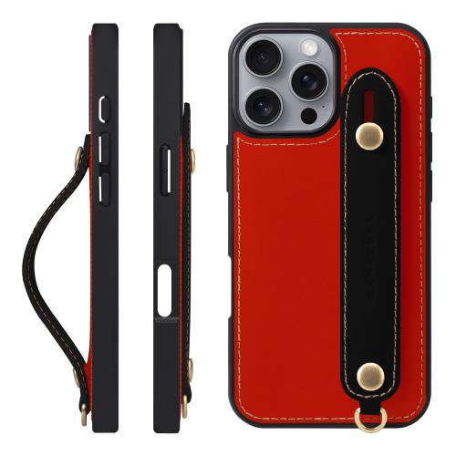 HANATORA i Phone16Pro Max ケース 本革 耐衝撃 背面ベルト ストラップリング スマホケース スマホ スタンド機能 コードホルダー ガラスフィルム 付き オイルドレザー ギフト
